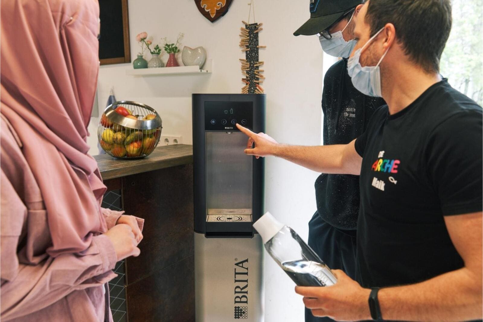 BRITA Wasserspender bei der ARCHE BRITA Wasserspender bei der ARCHE