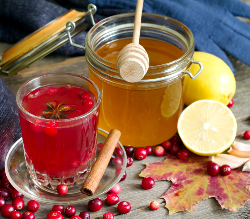 Winterlicher Cranberry Tee