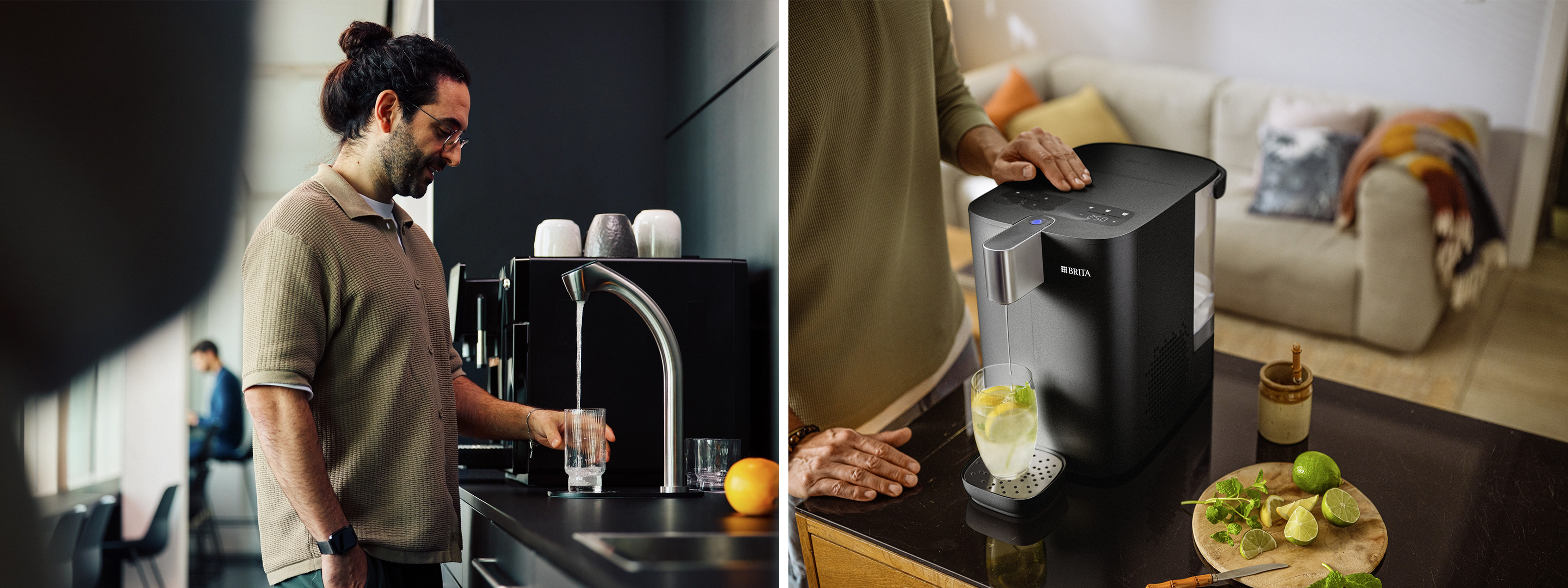 Geteiltes Bild: BRITA Wasserspender für Unternehmen und Privatpersonen