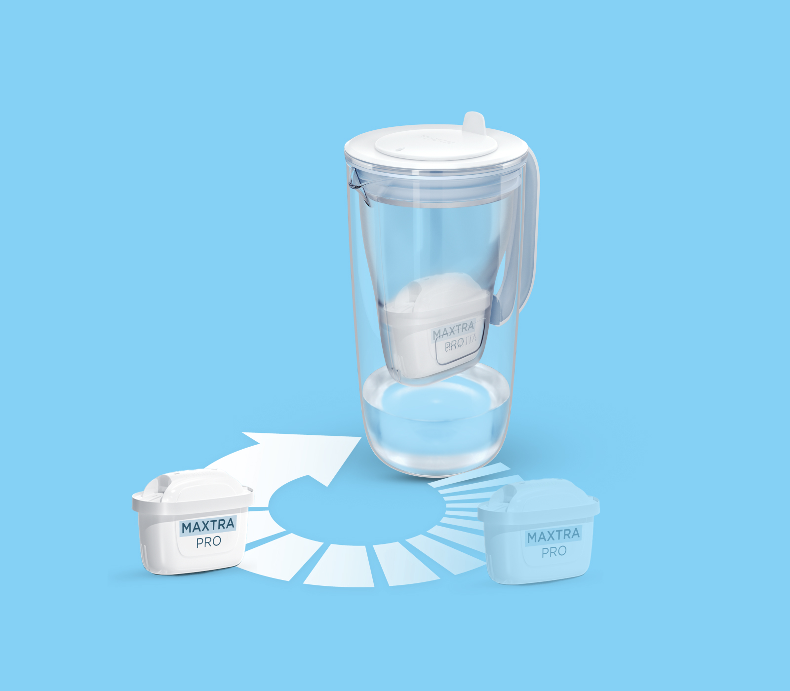 MAXTRA Pro im Spar-Abo mit Tischwasserfilter Glas MAXTRA Pro im Filter Spar-Abo mit Tischwasserfilter Glas