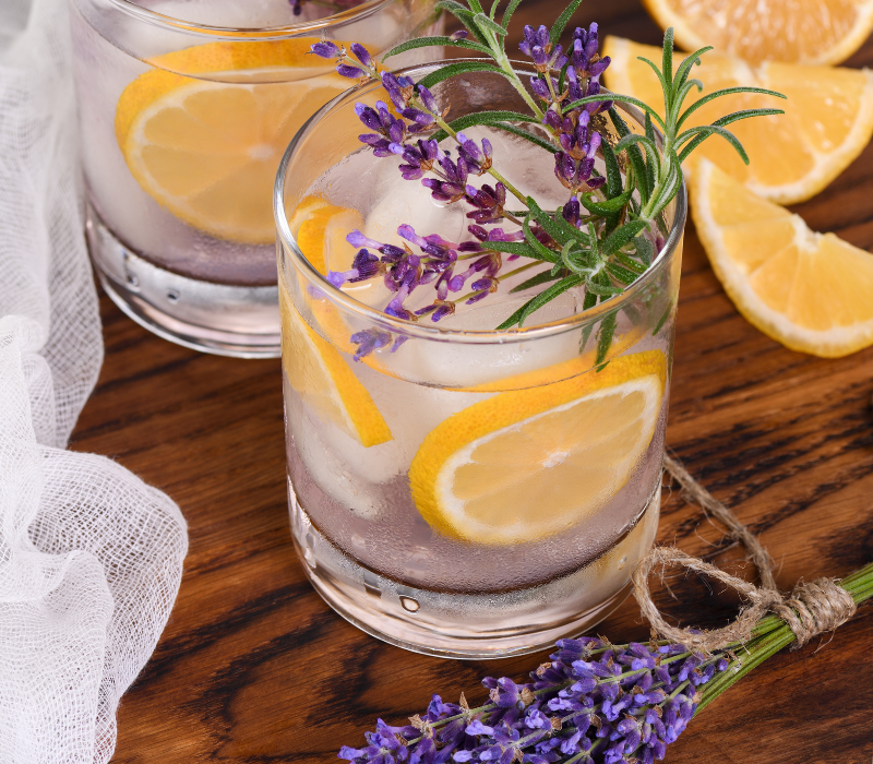 Selbstgemachte Lavendel Limonade