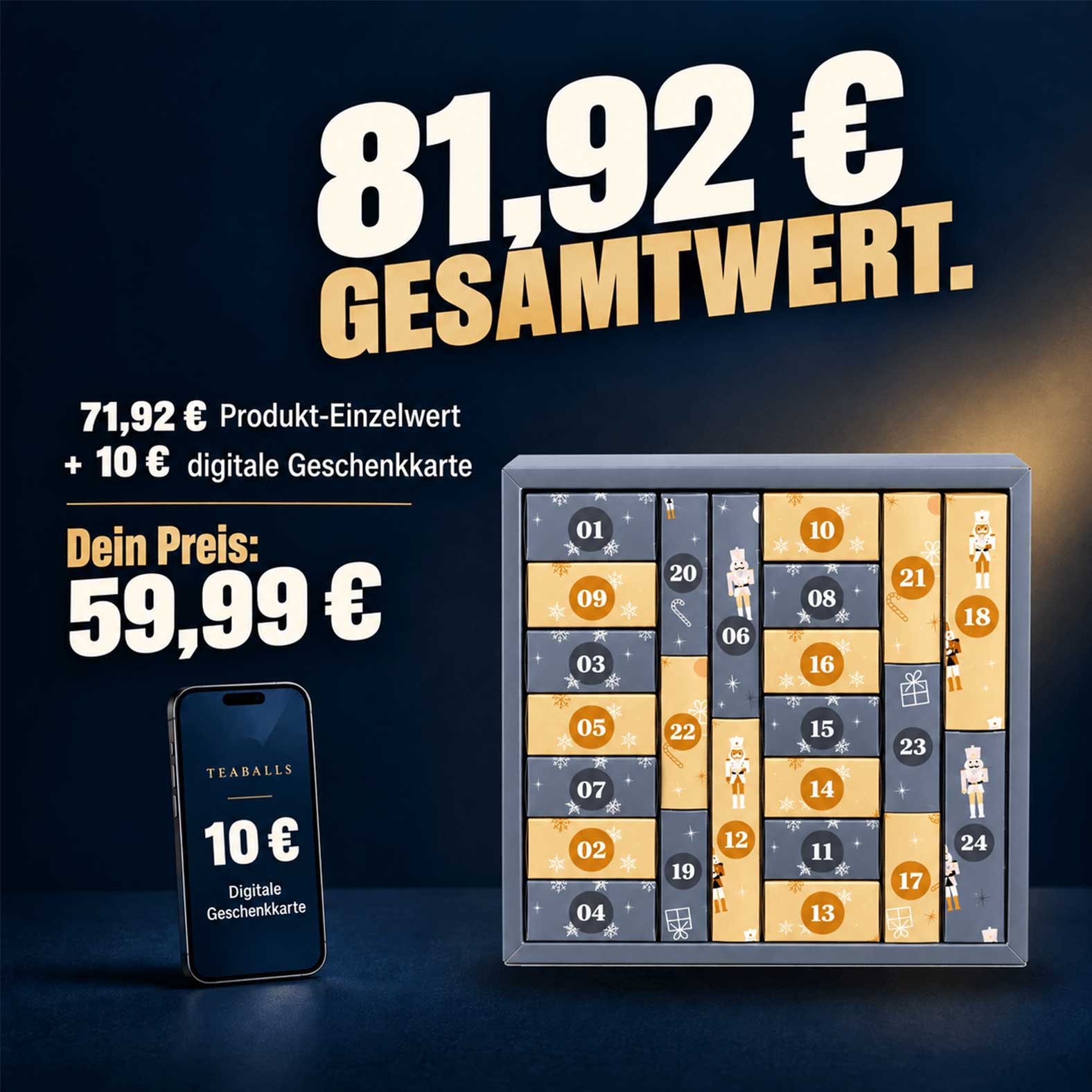 TEABALLS Adventskalender TEABALLS Adventskalender Ersparnis mit digitaler Geschenkkarte