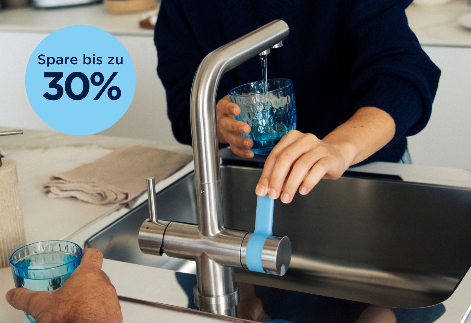 BRITA 3-Wege Wasserhahn mit 30% Störer