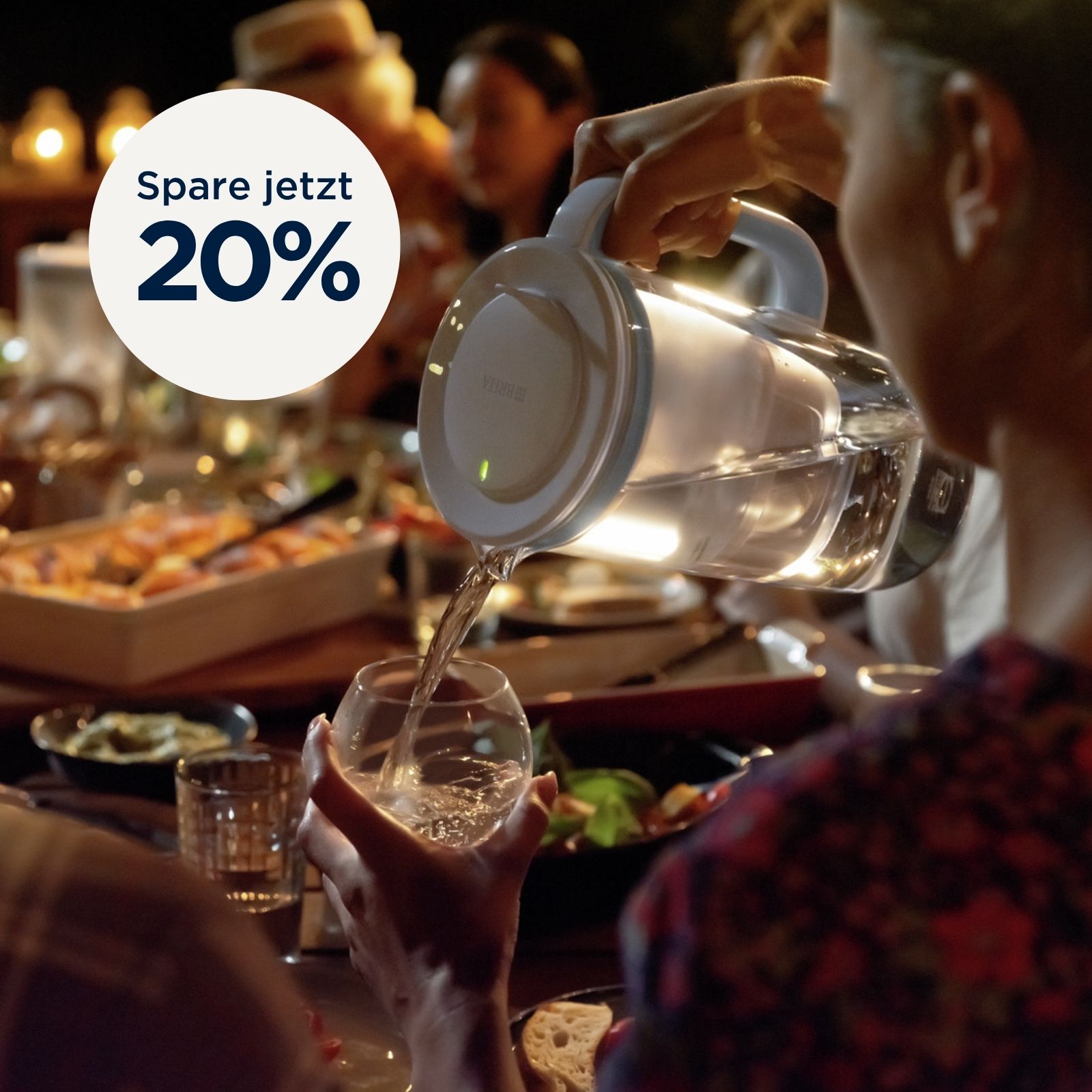 BRITA Tischwasserfilter Glas mit Störer 20% Sparen