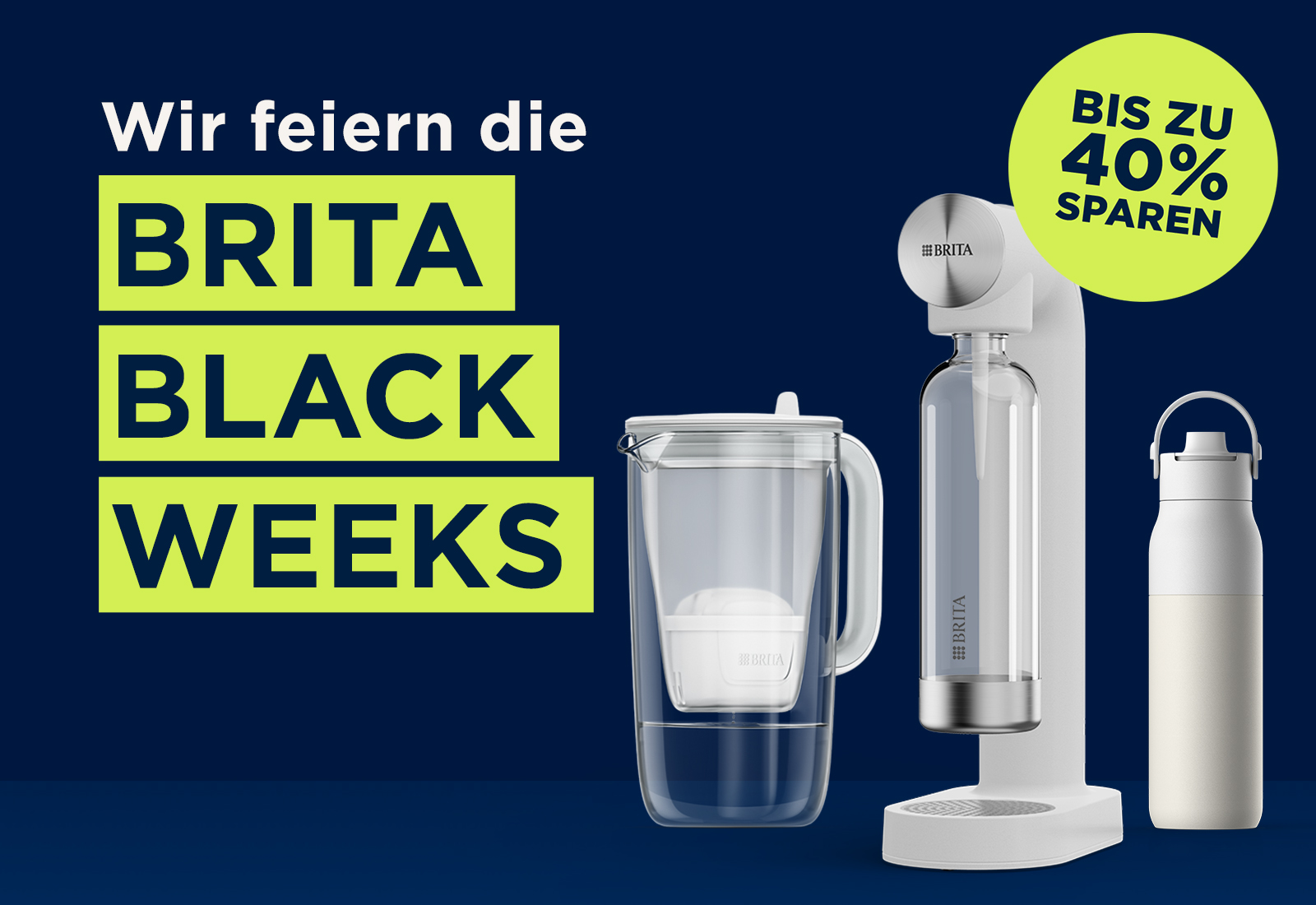 BRITA Black Week mit bis zu 40% Rabatt