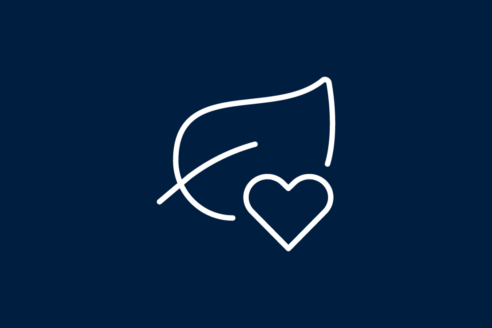 BRITA Nachhaltigkeitssymbol auf dunkelblauem Hintergrund