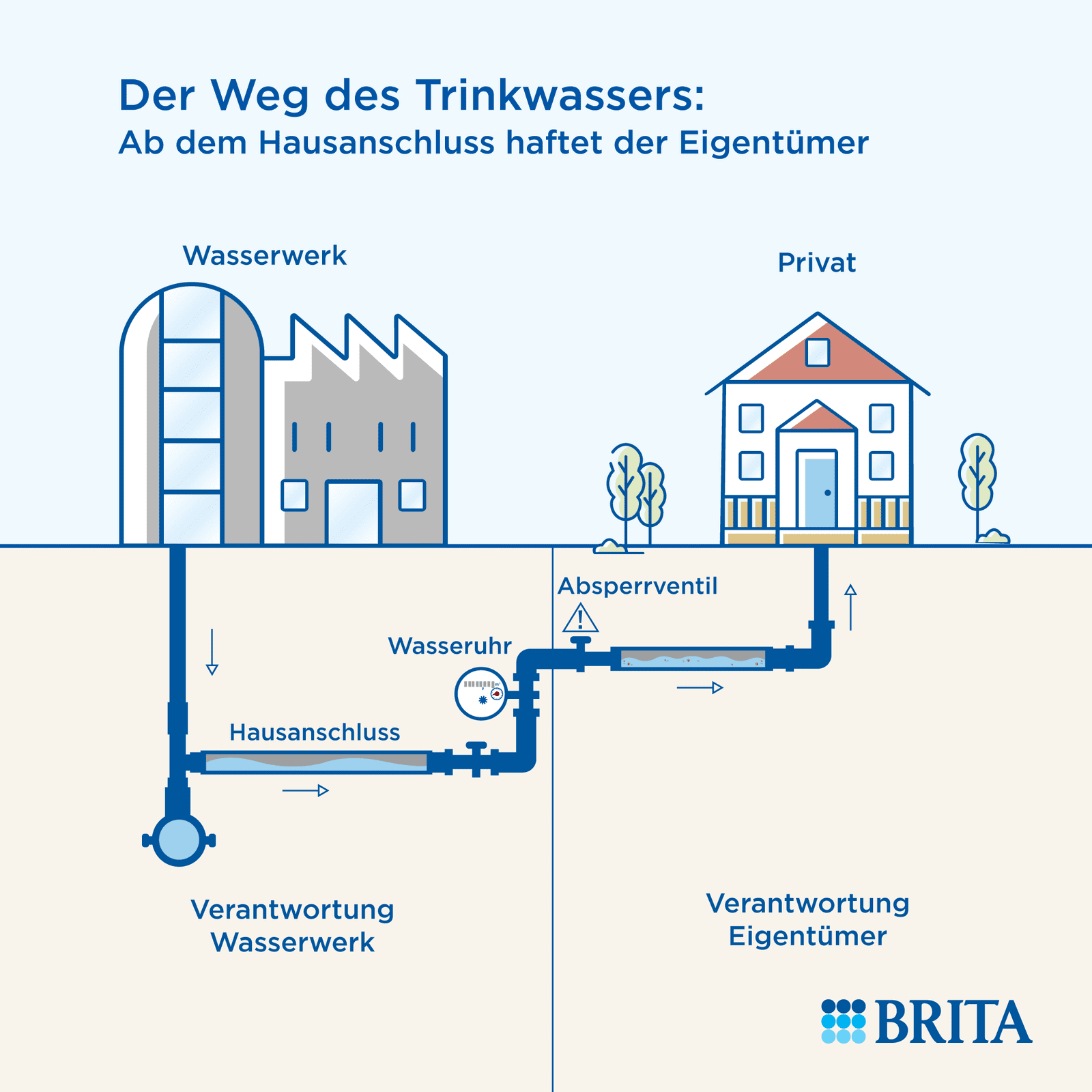 Infografik Der Weg des Trinkwassers