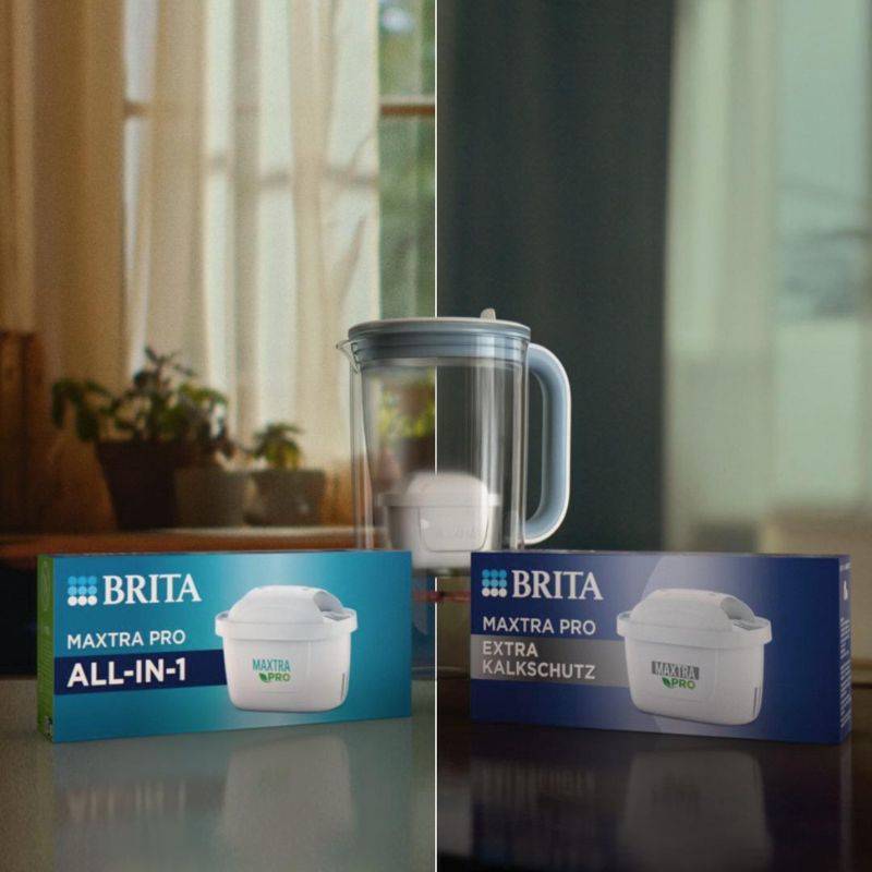 BRITA Wasserfilter MAXTRA PRO Kartuschen und Wasserfilter-Kanne aus Glas