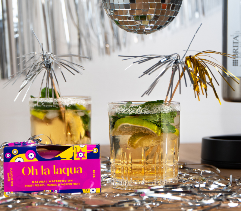 Alkoholfreier Silvester Drink mit Oh la laqua