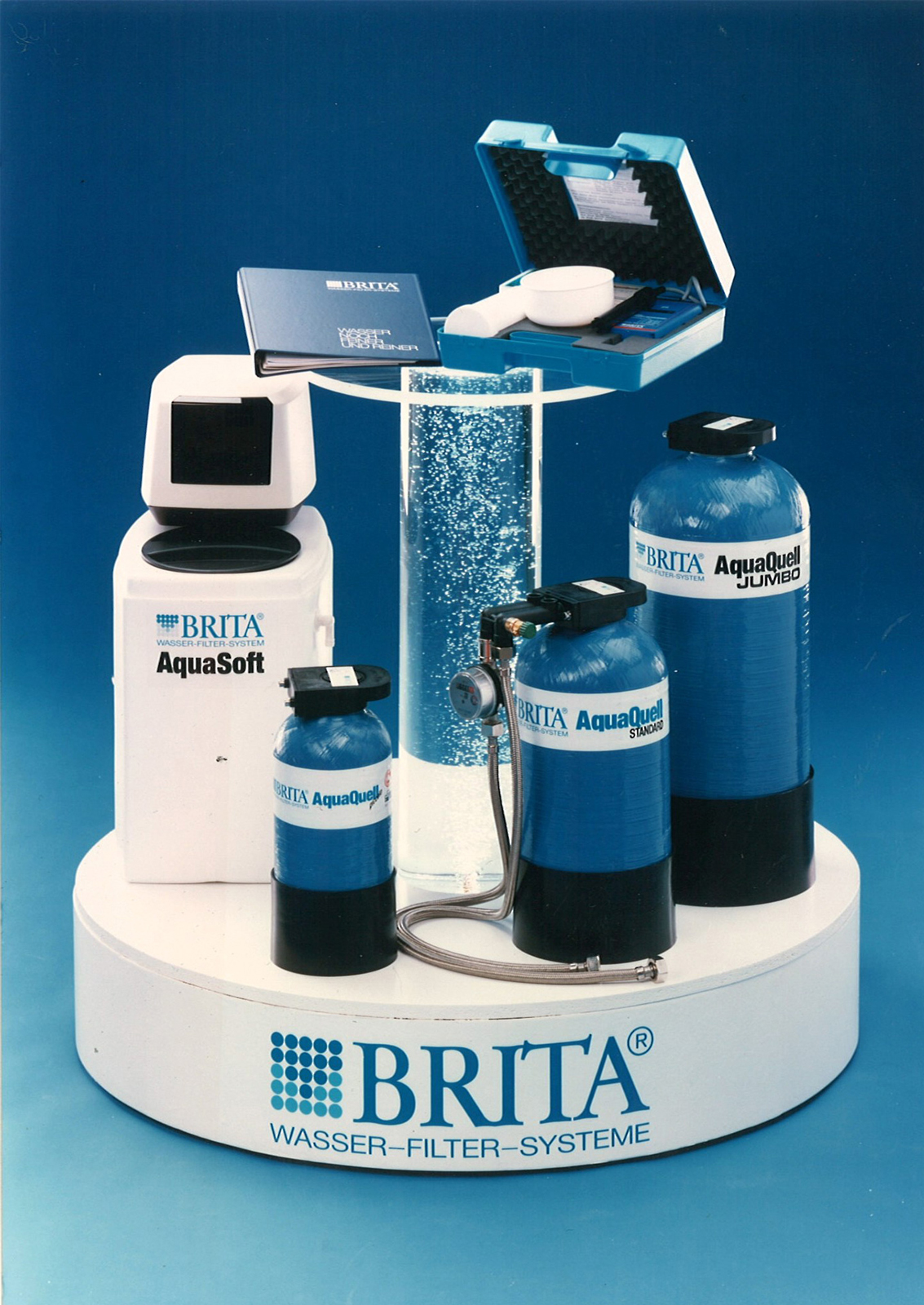 Erster gewerblicher BRITA Wasserfilter AquaQuell aus den 80er Jahren